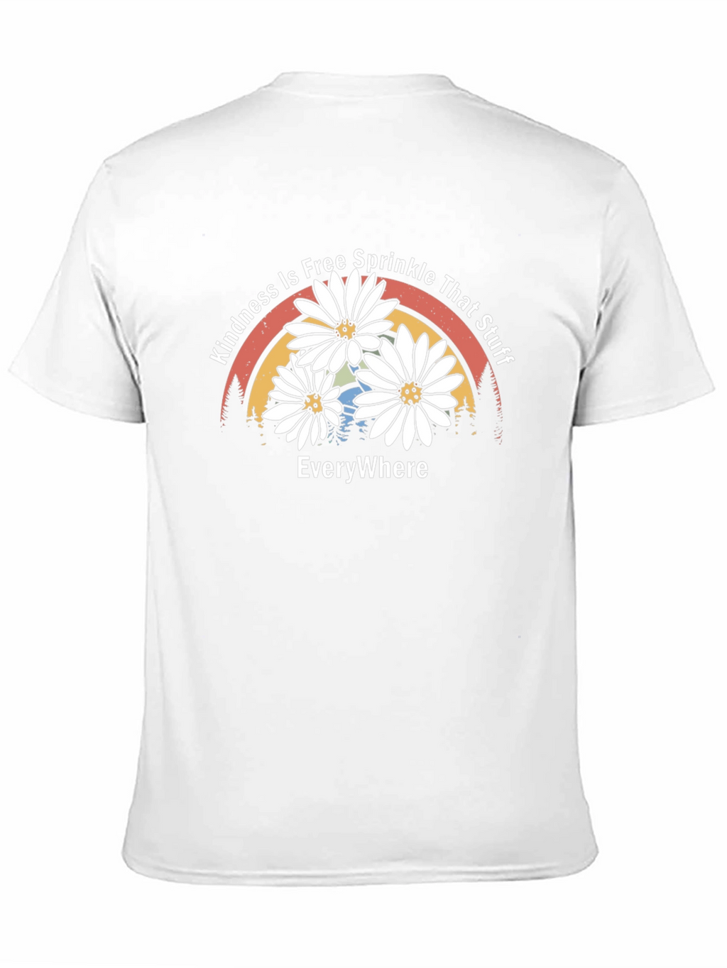 Kindness Free Sprinkle Daisy Rainbow T-Shirt