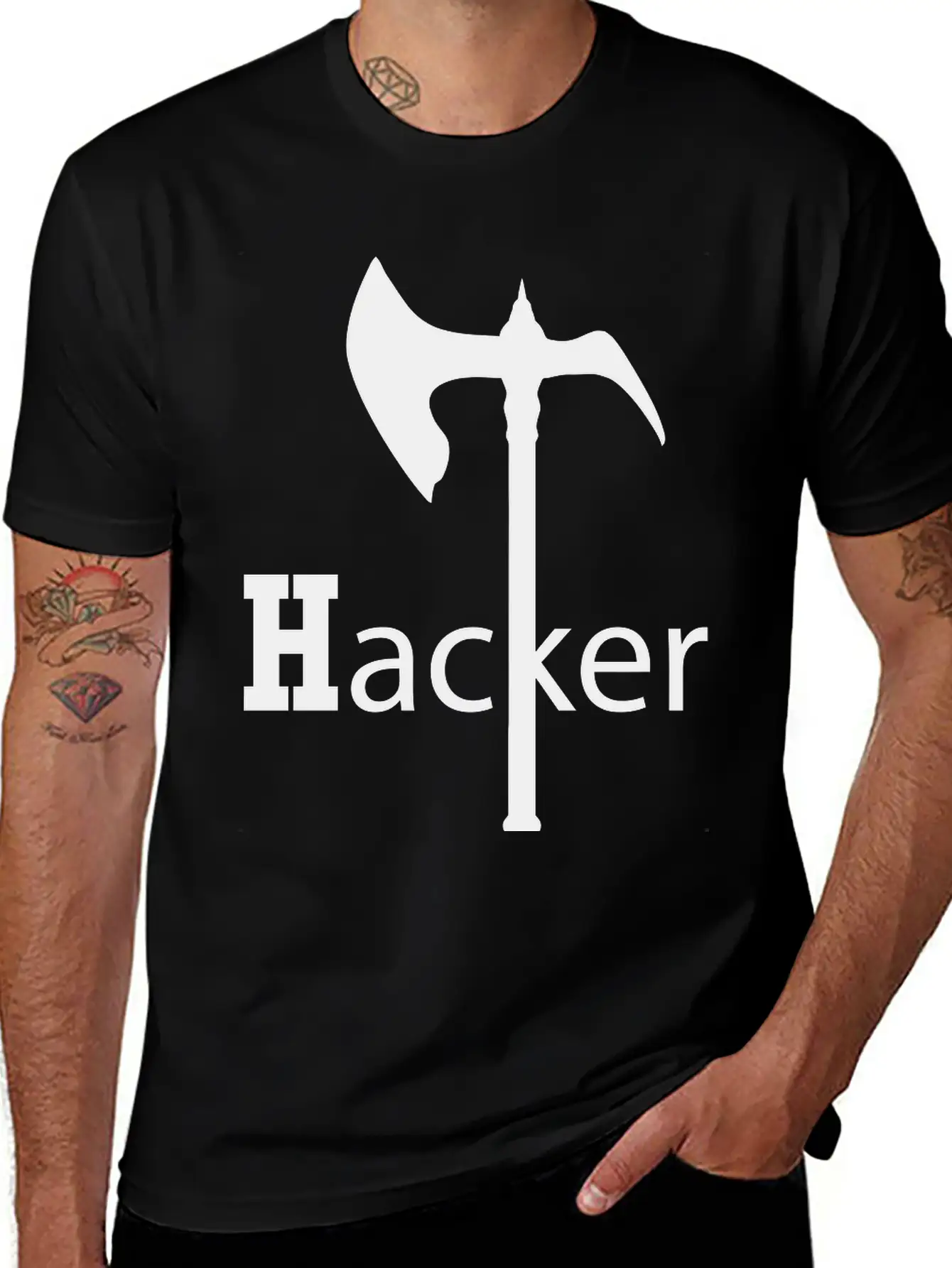 Axe Hack And Slay, Hackers Casual Graphic T-Shirt – Simple And Comfortable Daily Wear
