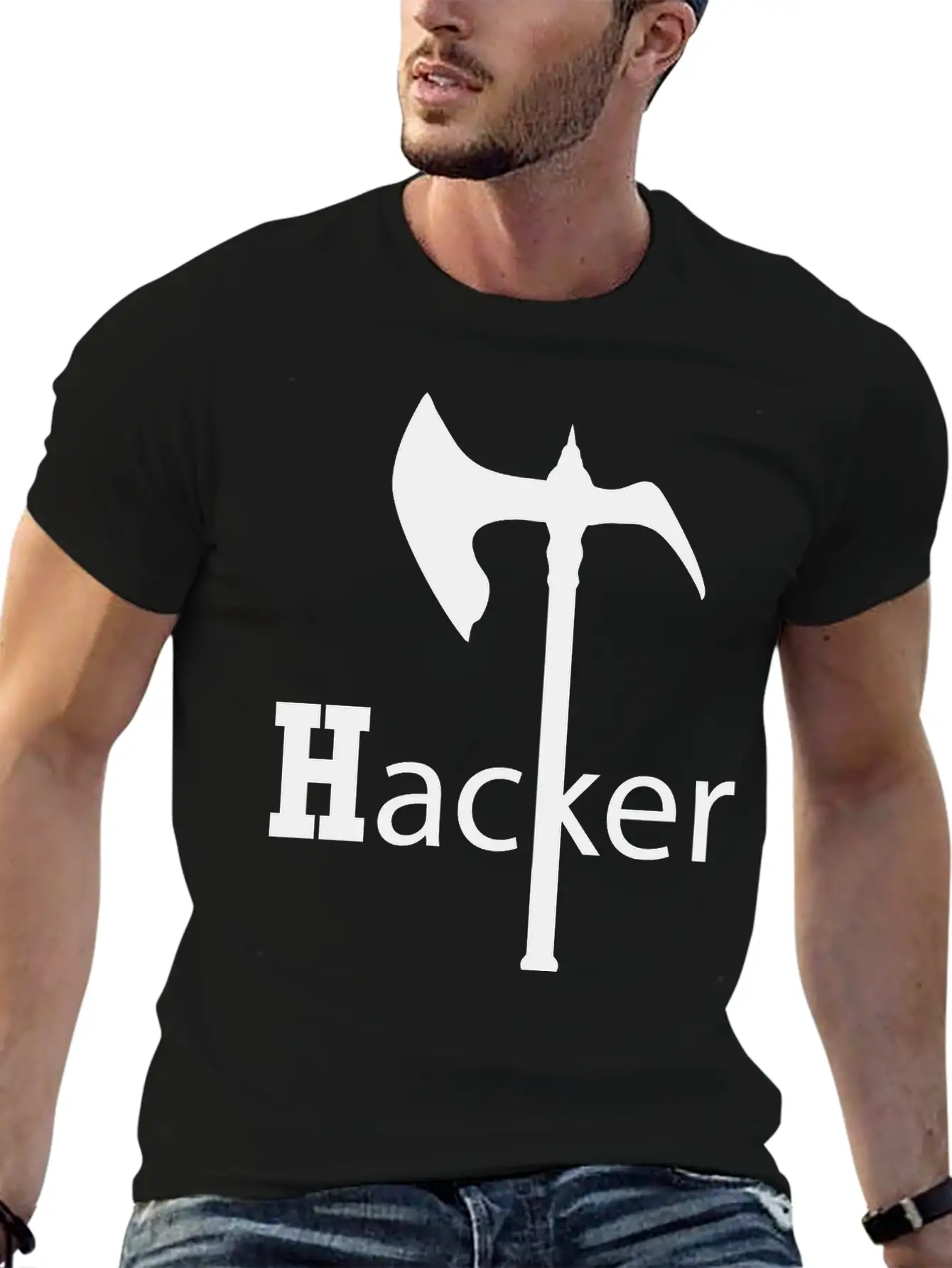 Axe Hack And Slay, Hackers Casual Graphic T-Shirt – Simple And Comfortable Daily Wear