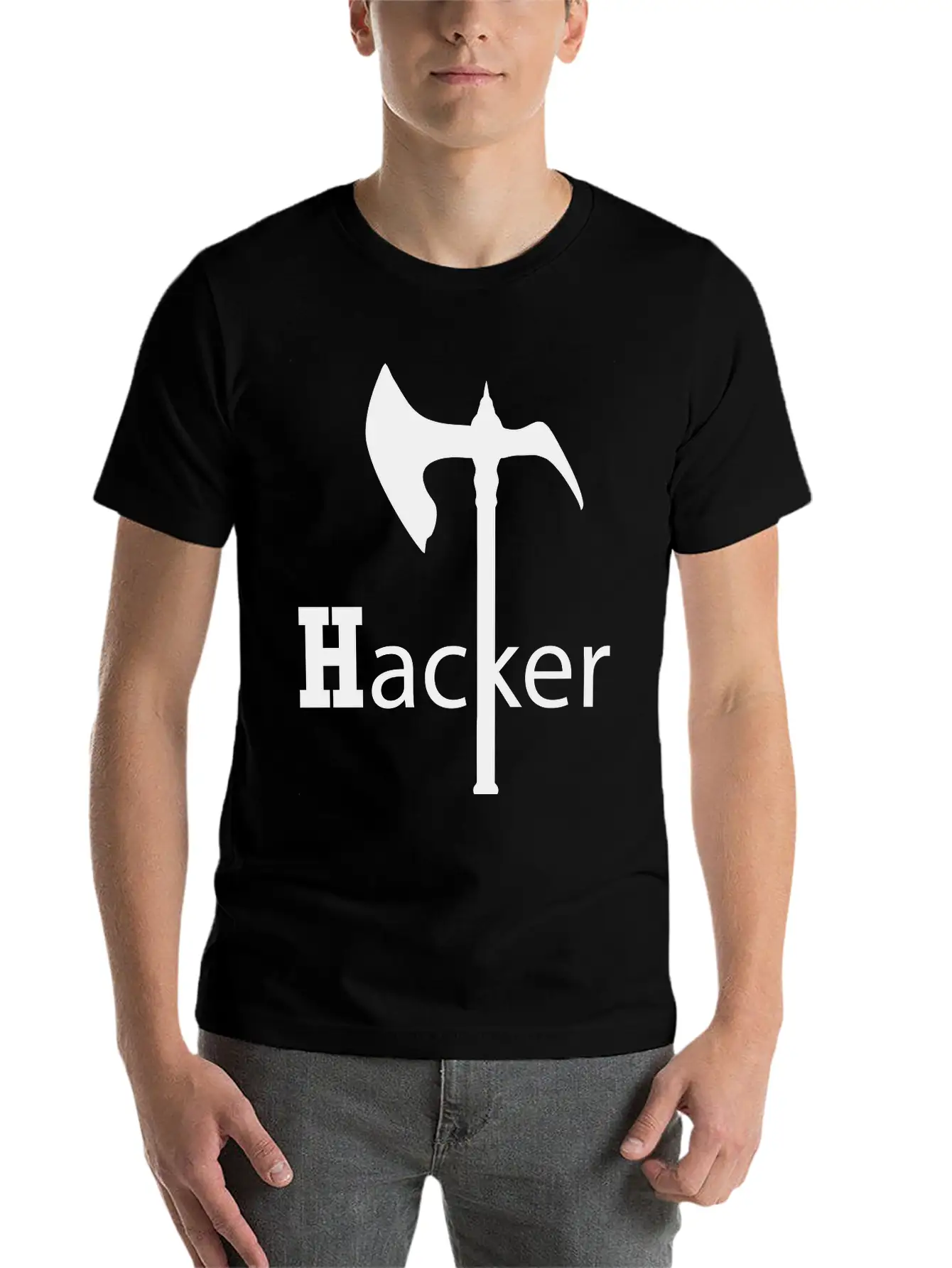 Axe Hack And Slay, Hackers Casual Graphic T-Shirt – Simple And Comfortable Daily Wear