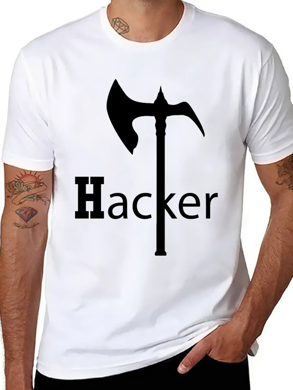 Axe Hack And Slay, Hackers Casual Graphic T-Shirt – Simple And Comfortable Daily Wear