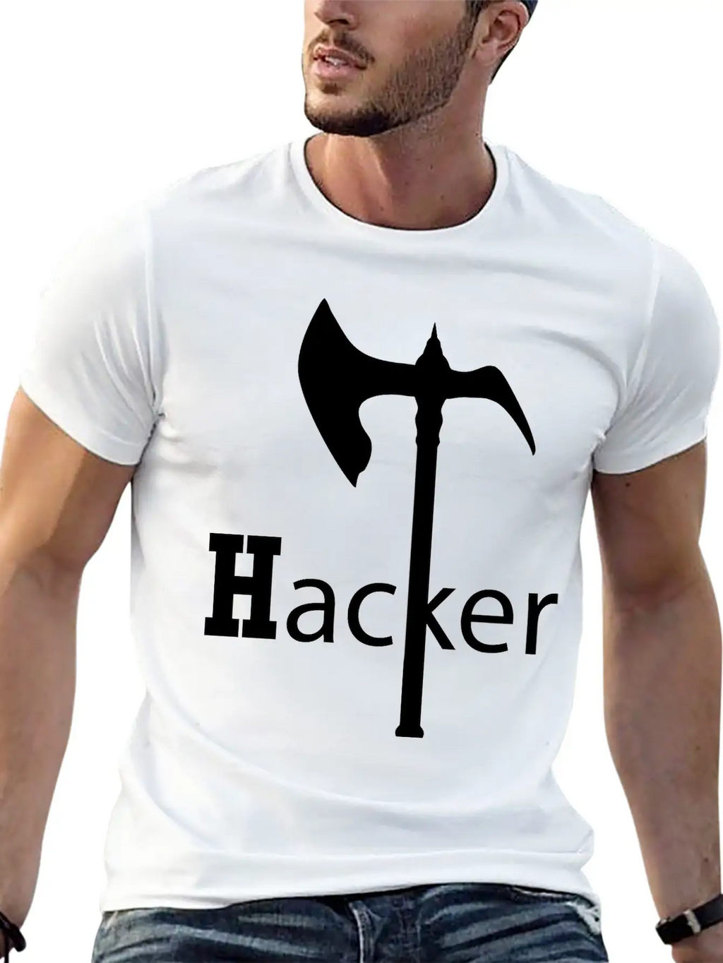 Axe Hack And Slay, Hackers Casual Graphic T-Shirt – Simple And Comfortable Daily Wear