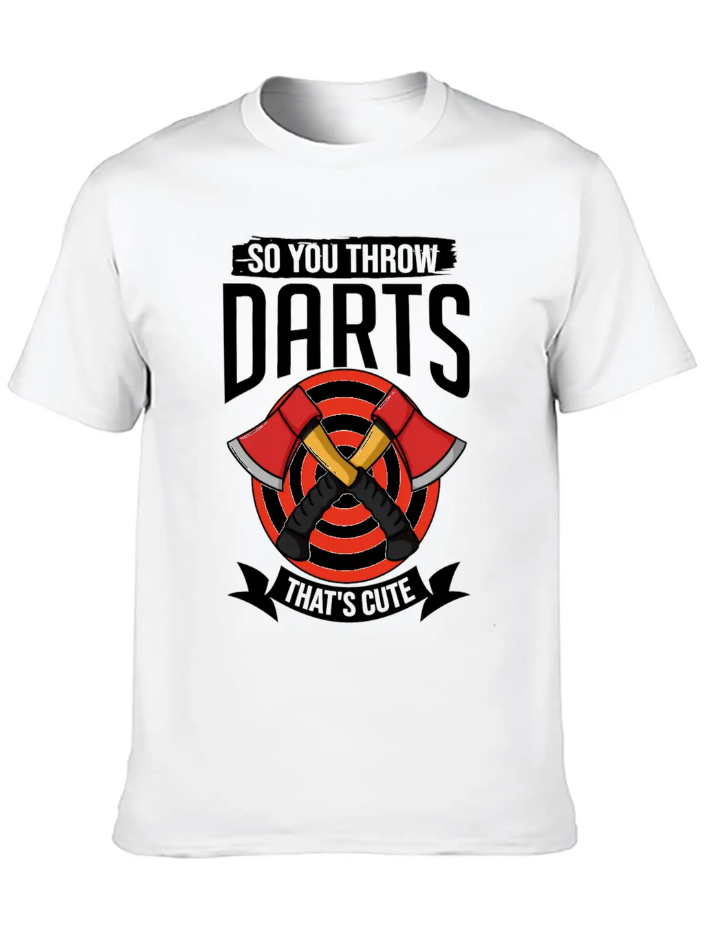 Axe Throwing Competition Throw Game Thrower Unisex Short Sleeve Soft Cotton T-Shirt – Casual Everyday Wear