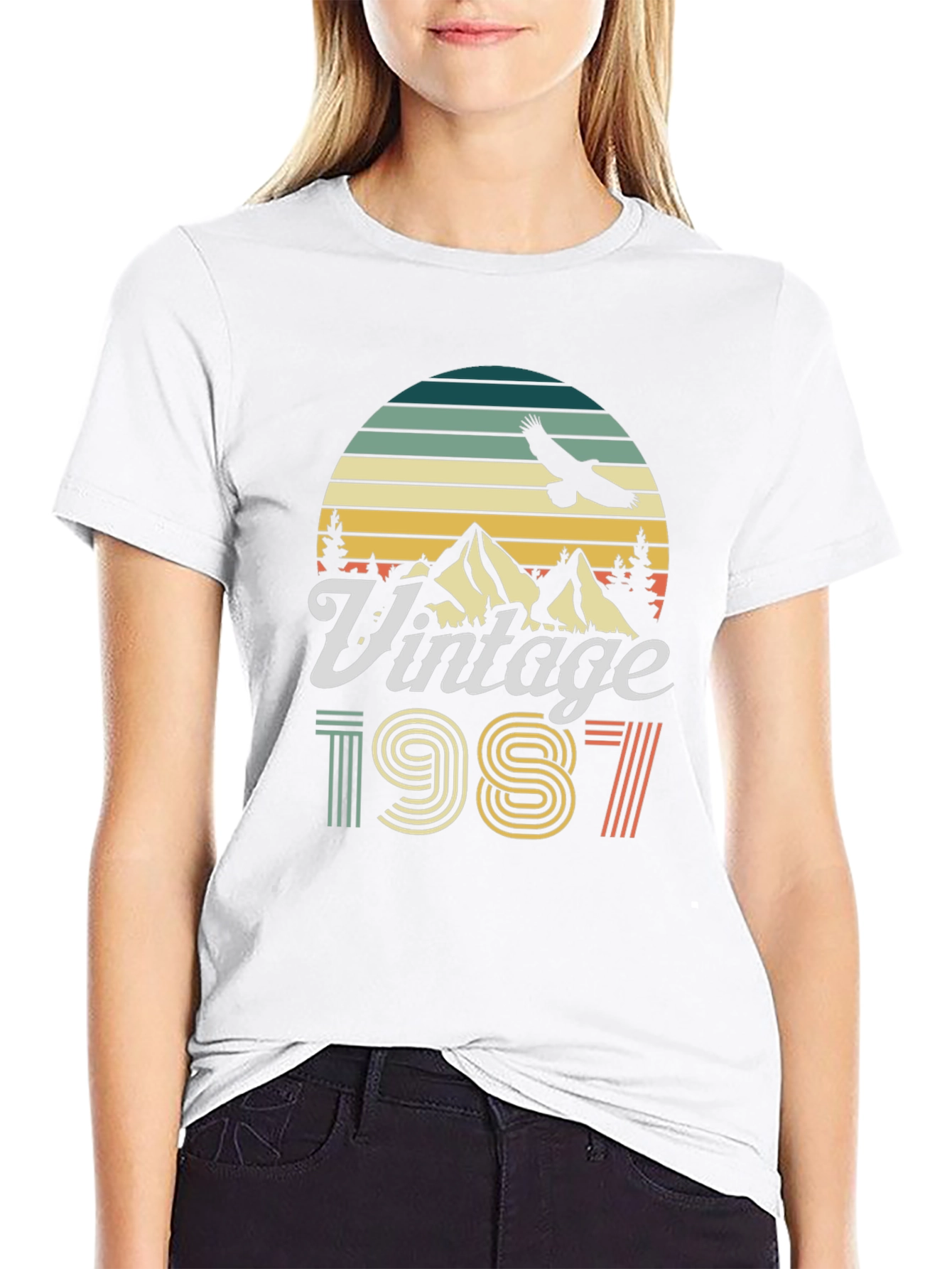 Vintage 1987 Graphic T-Shirt Retro Style