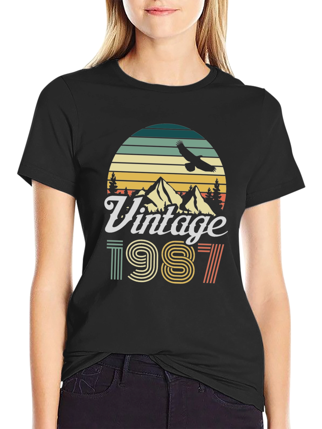 Vintage 1987 Graphic T-Shirt Retro Style