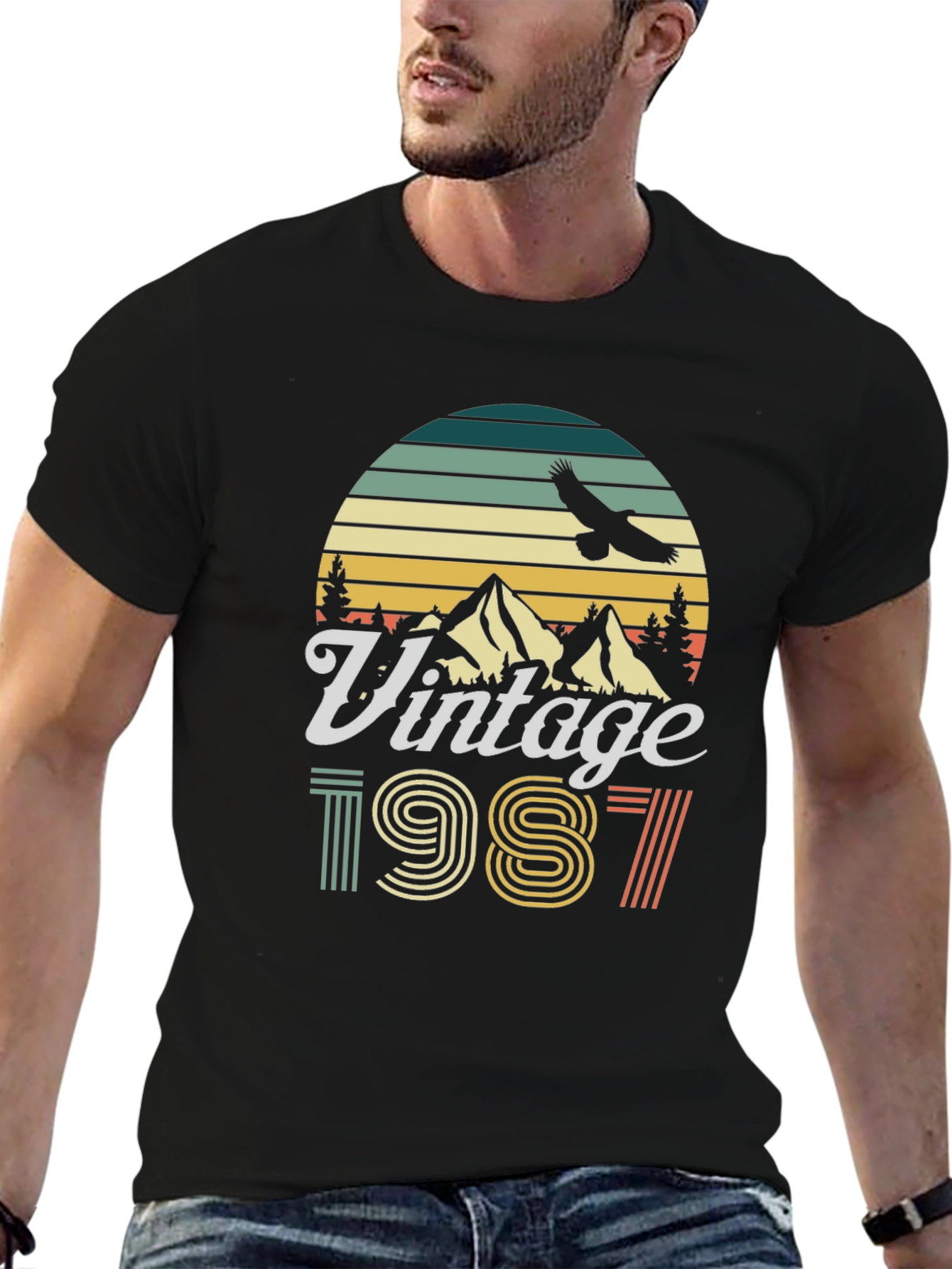 Vintage 1987 Graphic T-Shirt Retro Style