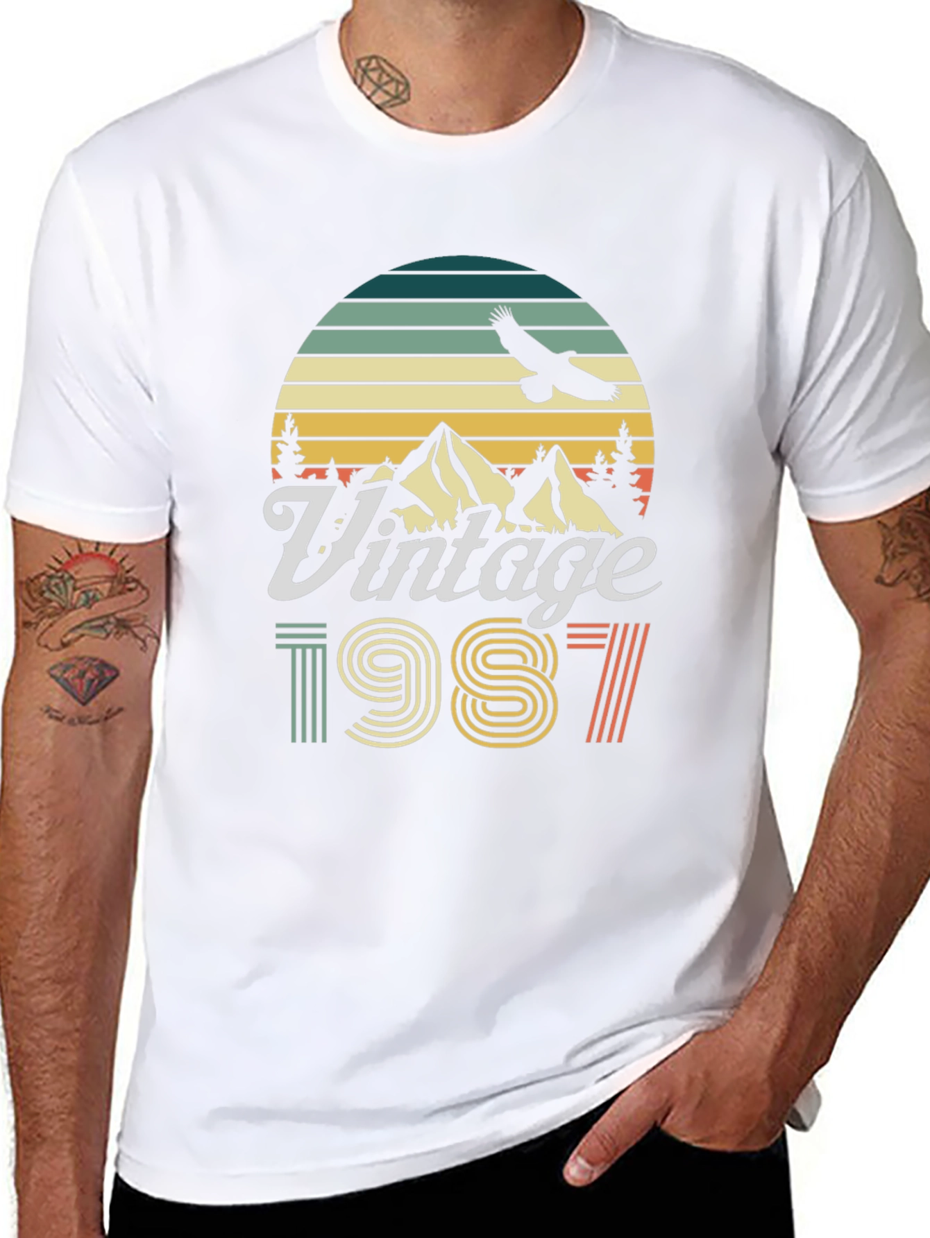 Vintage 1987 Graphic T-Shirt Retro Style