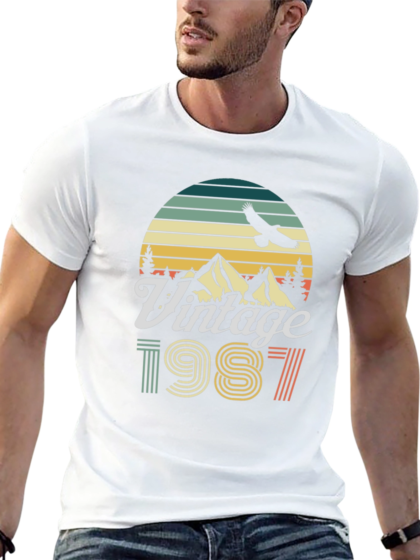 Vintage 1987 Graphic T-Shirt Retro Style