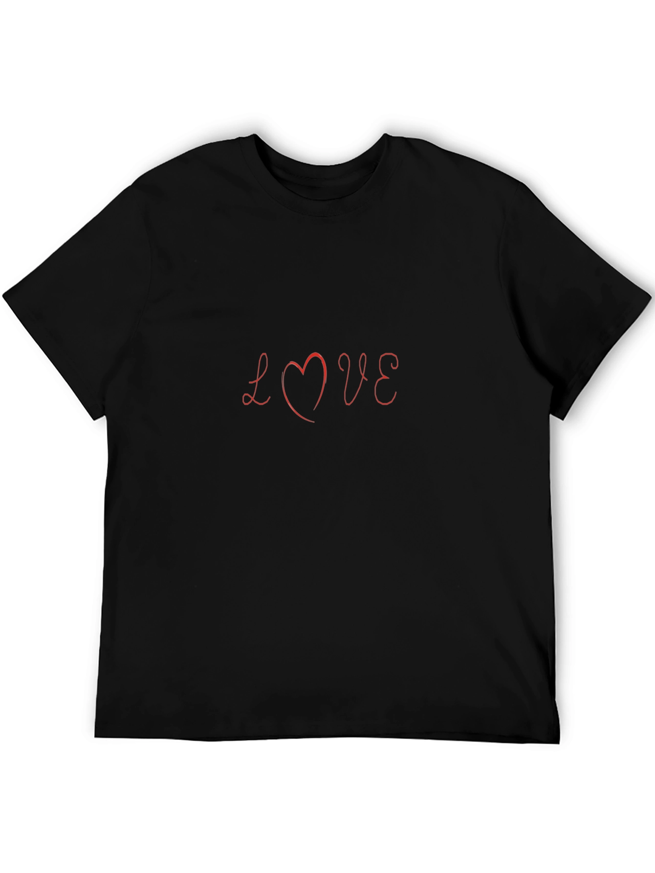 Love Graphic Black T-Shirt - Stylish Casual Wear