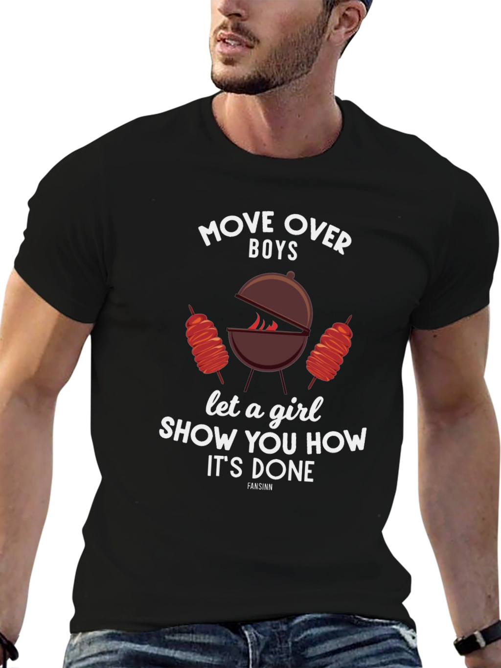 Move Over Boys BBQ Graphic Tee