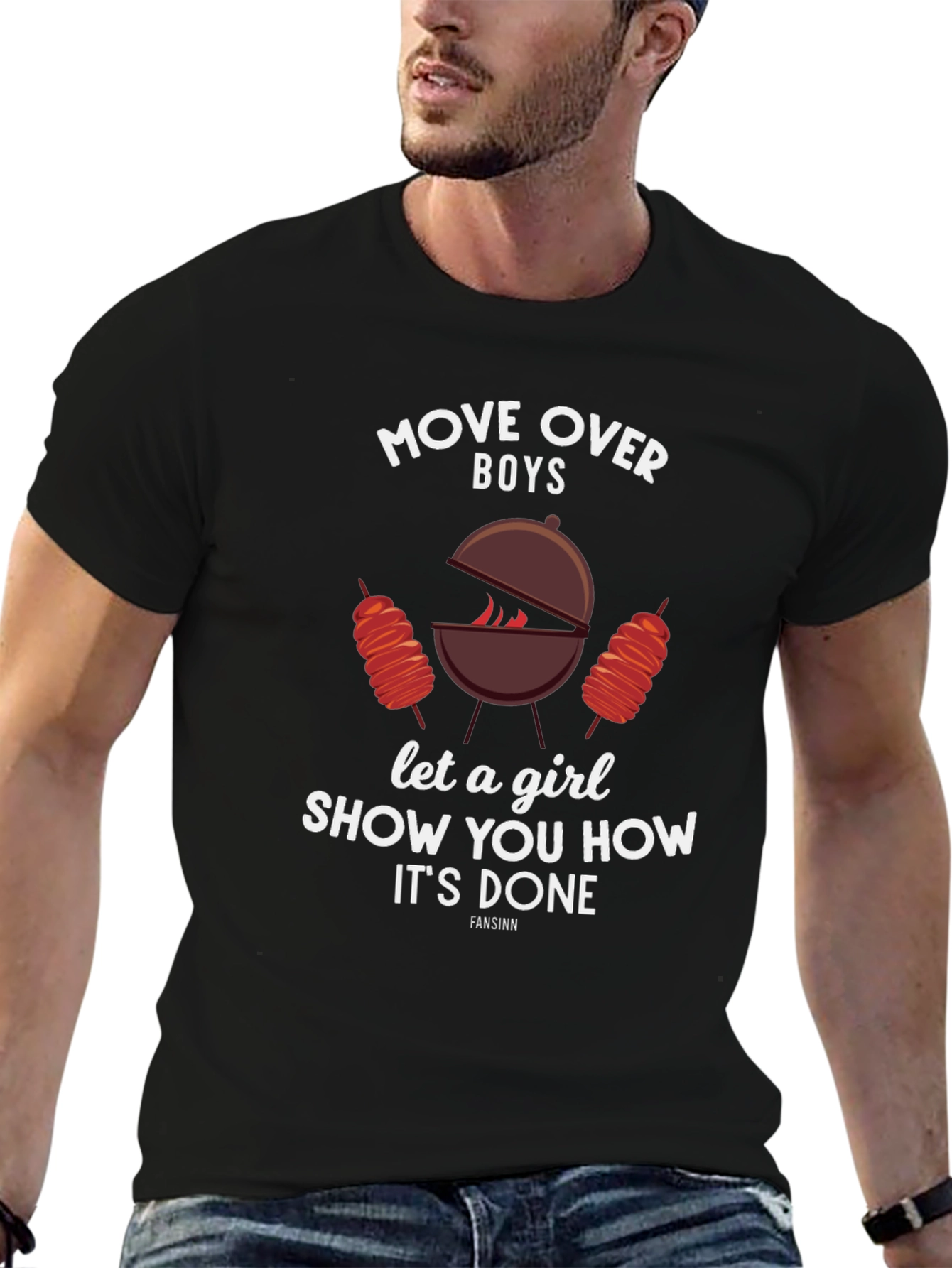 Move Over Boys BBQ Graphic Tee