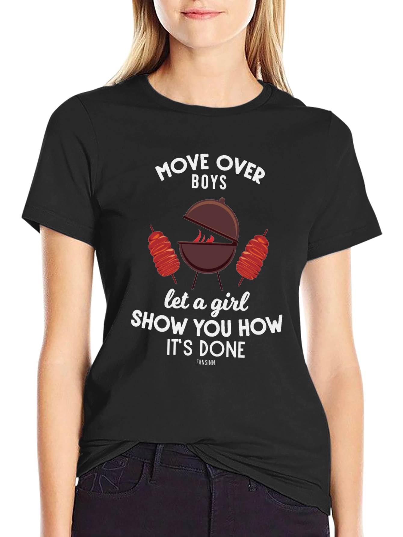 Move Over Boys BBQ Graphic Tee