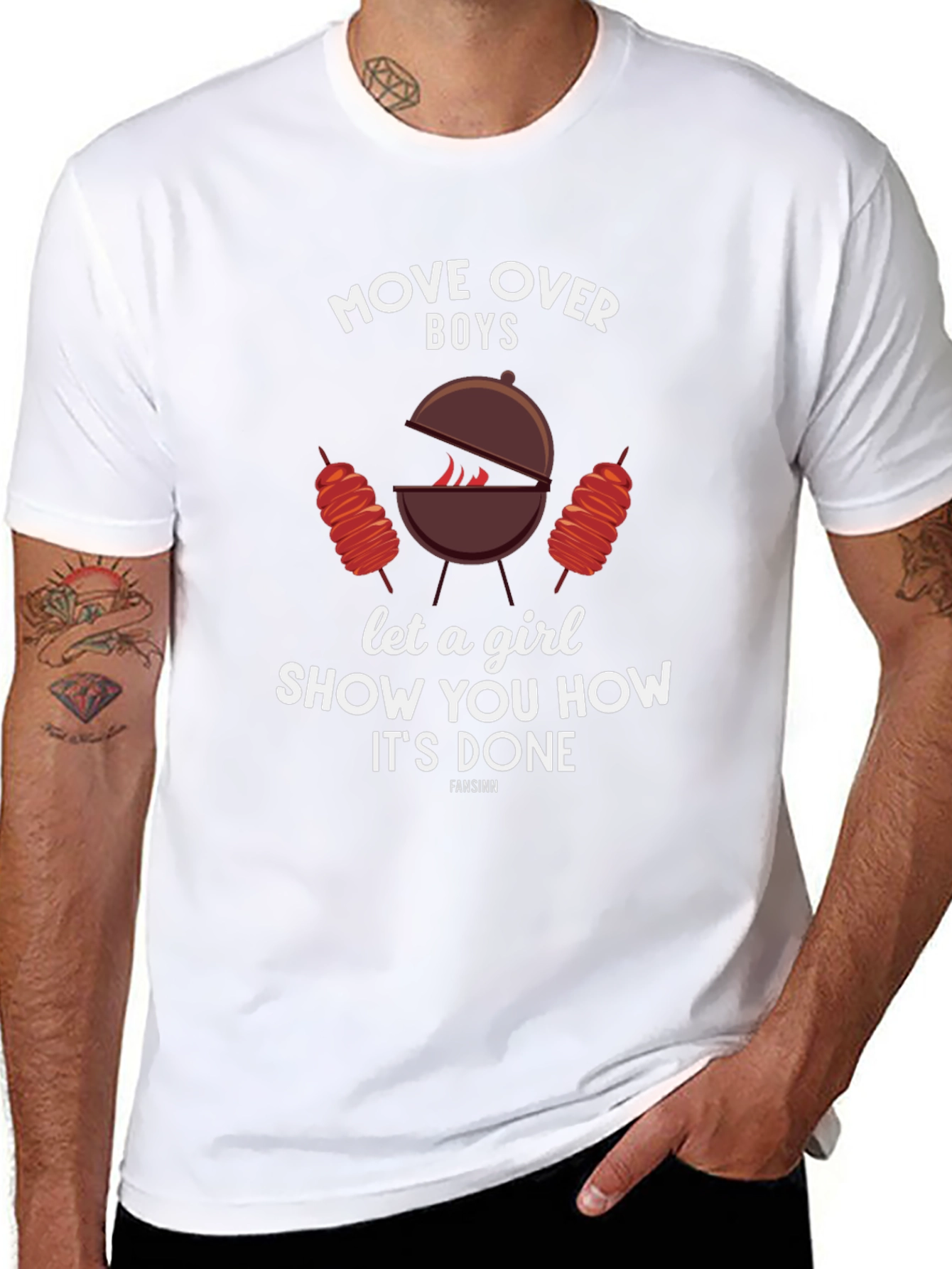 Move Over Boys BBQ Graphic Tee