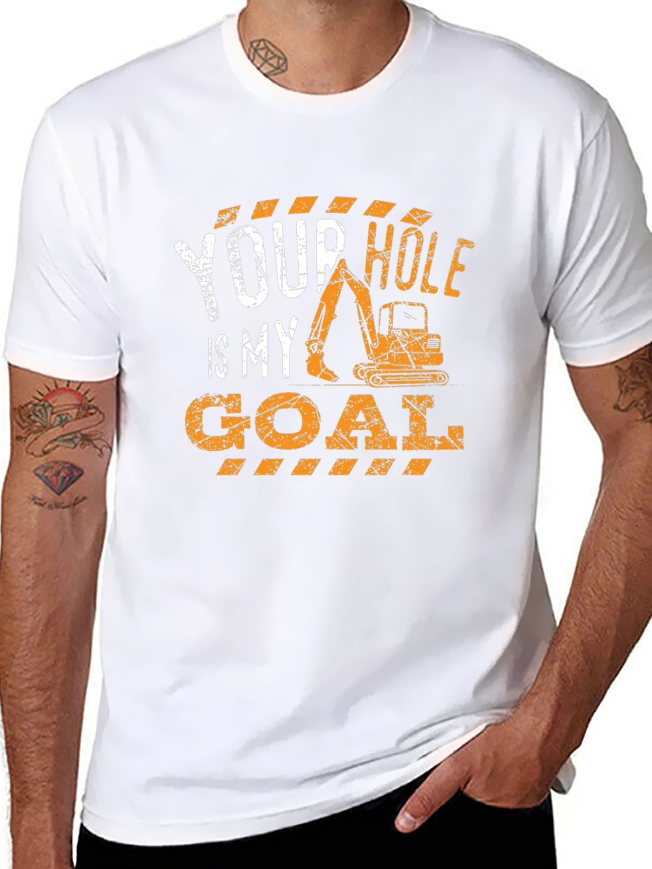Your Hole Is My Goal Construction T-Shirt