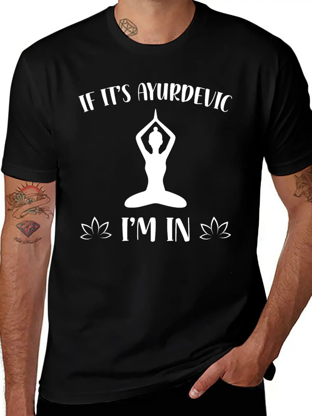 Ayurveda Massages | Yoga Ayurveda Om Gift Ideas Unisex Short Sleeve Soft Cotton T-Shirt – Casual Everyday Wear
