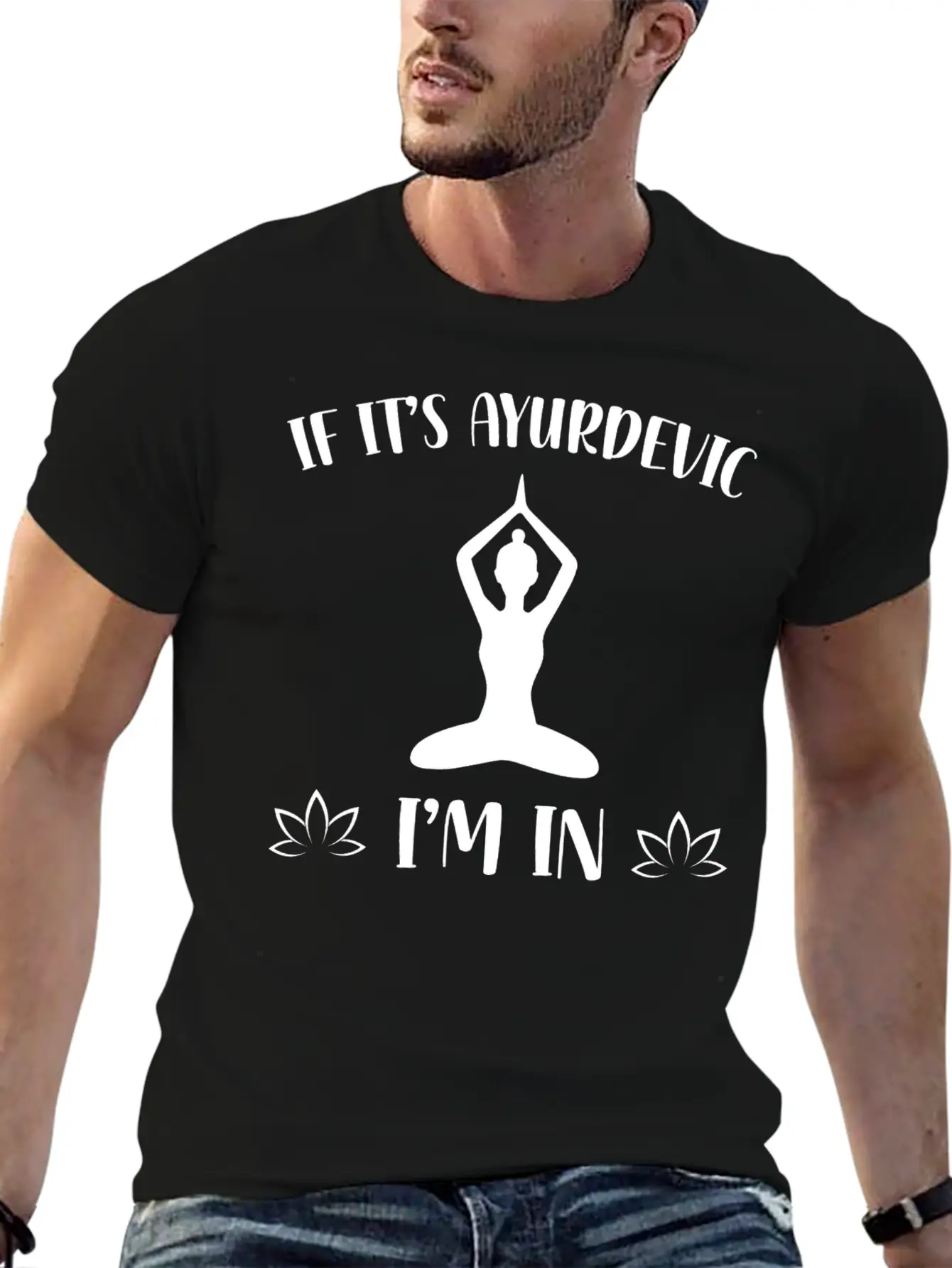 Ayurveda Massages | Yoga Ayurveda Om Gift Ideas Unisex Short Sleeve Soft Cotton T-Shirt – Casual Everyday Wear