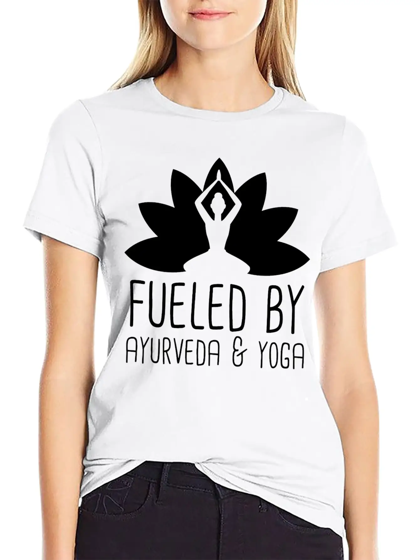 Ayurveda Massages | Yoga Meditation Om Gifts Unisex Short Sleeve Soft Cotton T-Shirt – Casual Everyday Wear