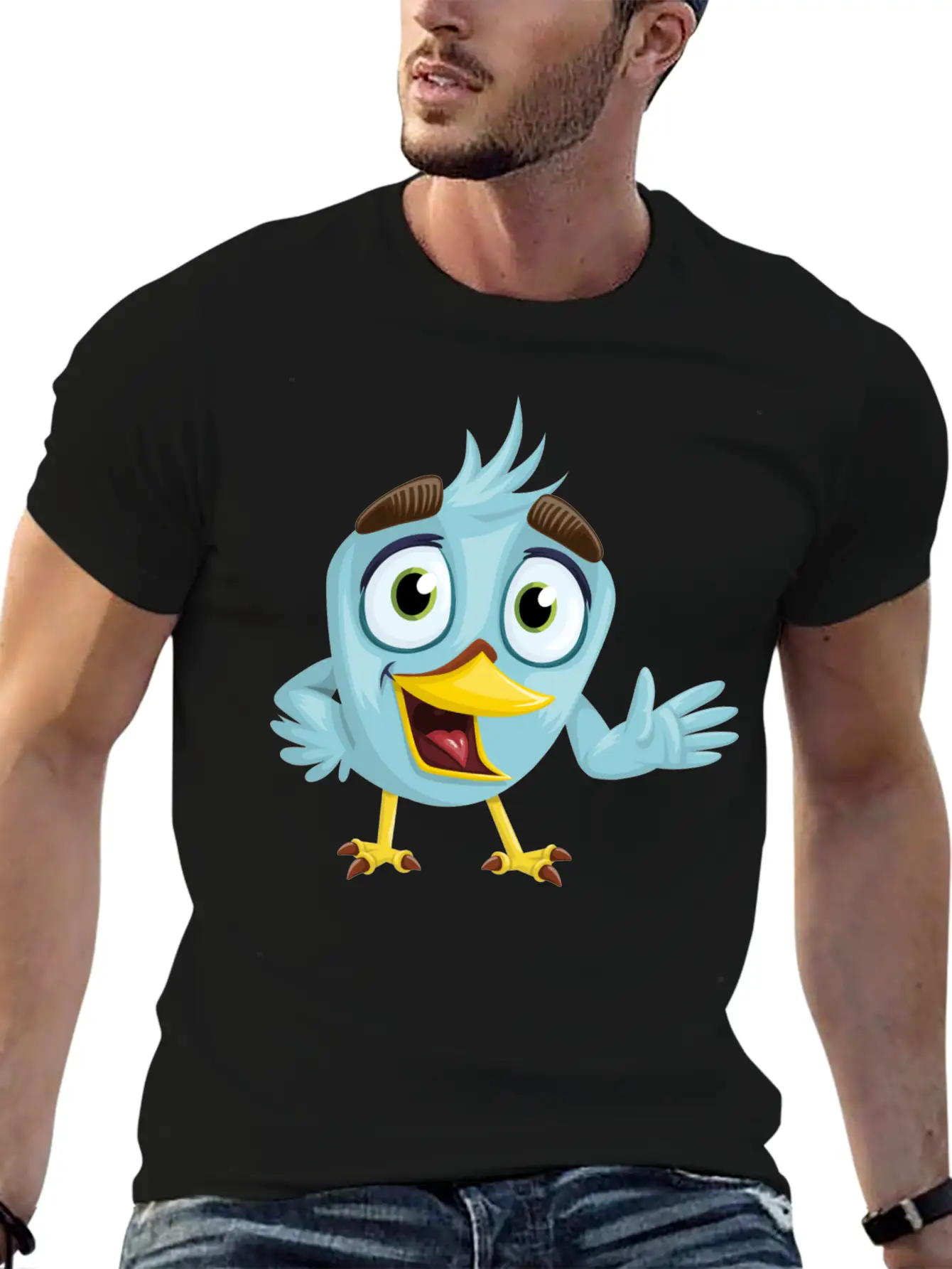 B I R D270 Unisex Short Sleeve Soft Cotton T-Shirt – Casual Everyday Wear