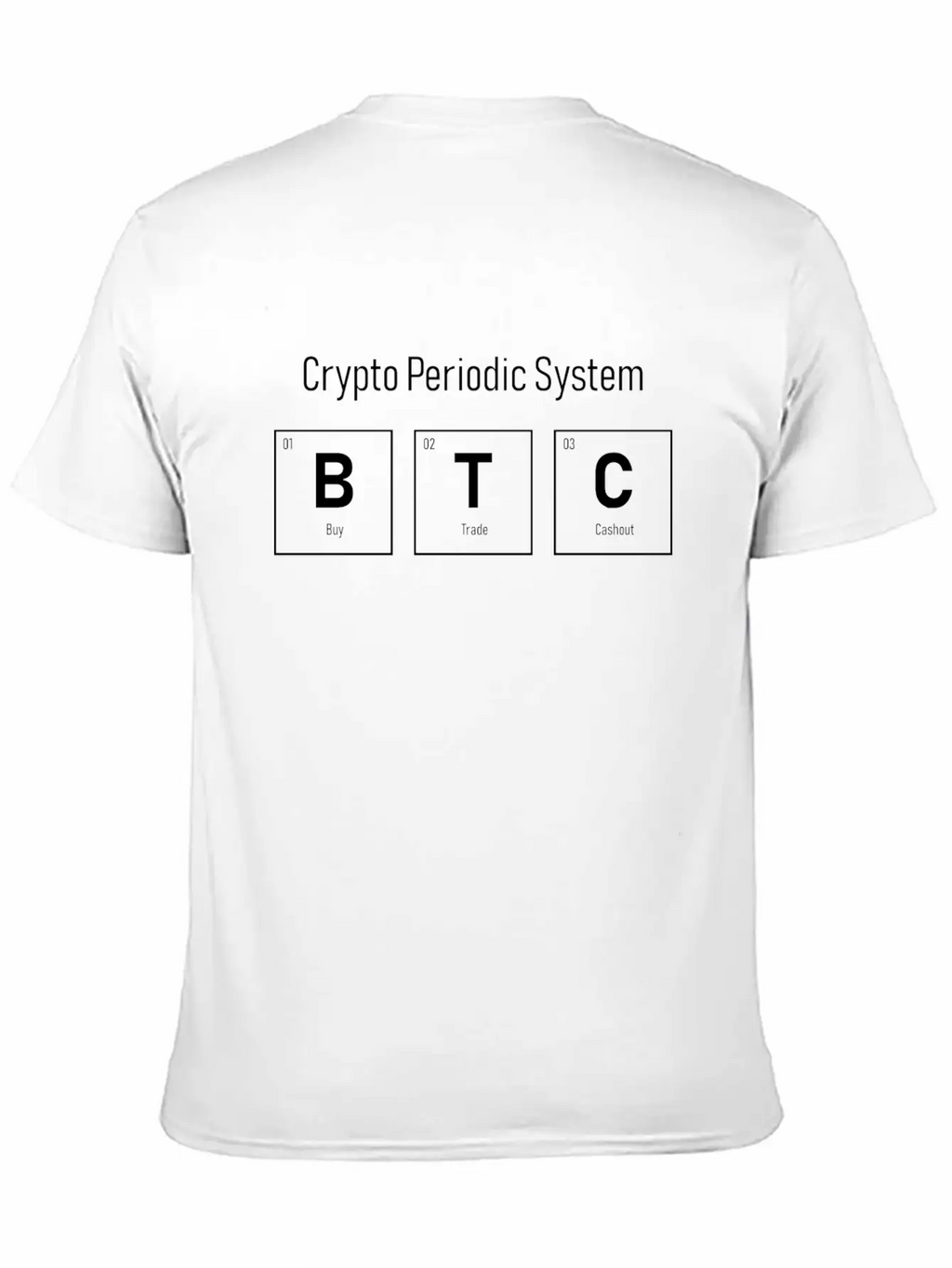 B T C - Periodic System Unisex Short Sleeve Soft Cotton T-Shirt – Casual Everyday Wear