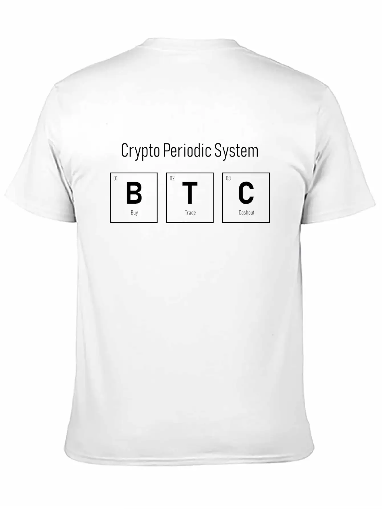 B T C - Periodic System Unisex Short Sleeve Soft Cotton T-Shirt – Casual Everyday Wear