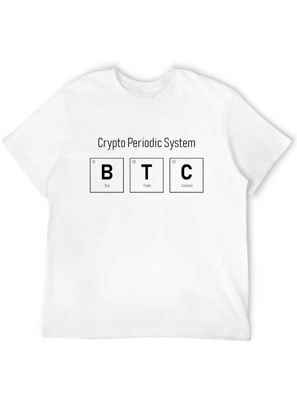 B T C - Periodic System Unisex Short Sleeve Soft Cotton T-Shirt – Casual Everyday Wear