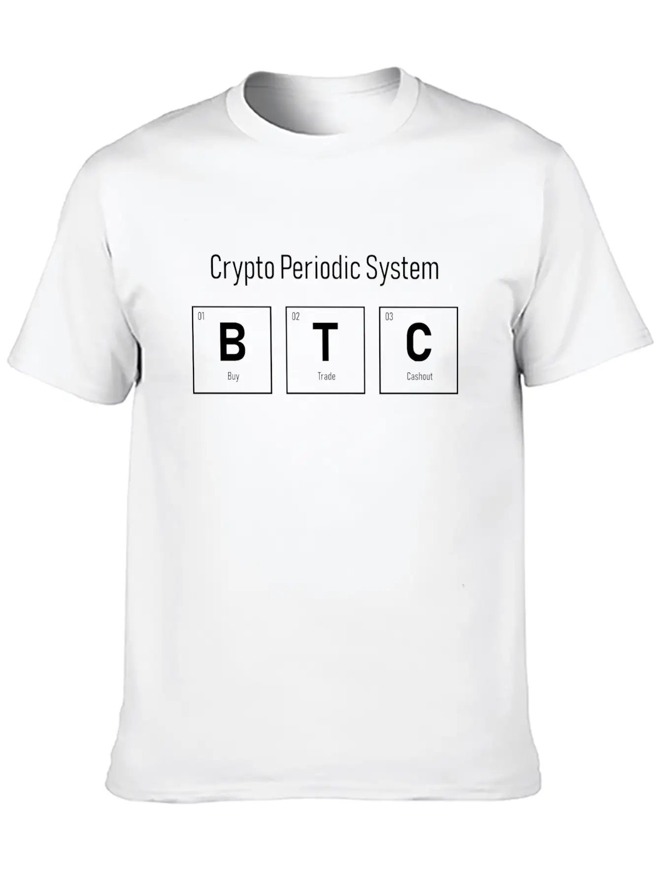 B T C - Periodic System Unisex Short Sleeve Soft Cotton T-Shirt – Casual Everyday Wear