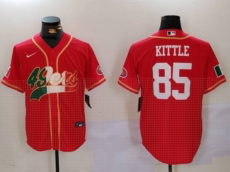 Men's San Francisco 49ers George Kittle #85 Scarlet Game Jerseys
