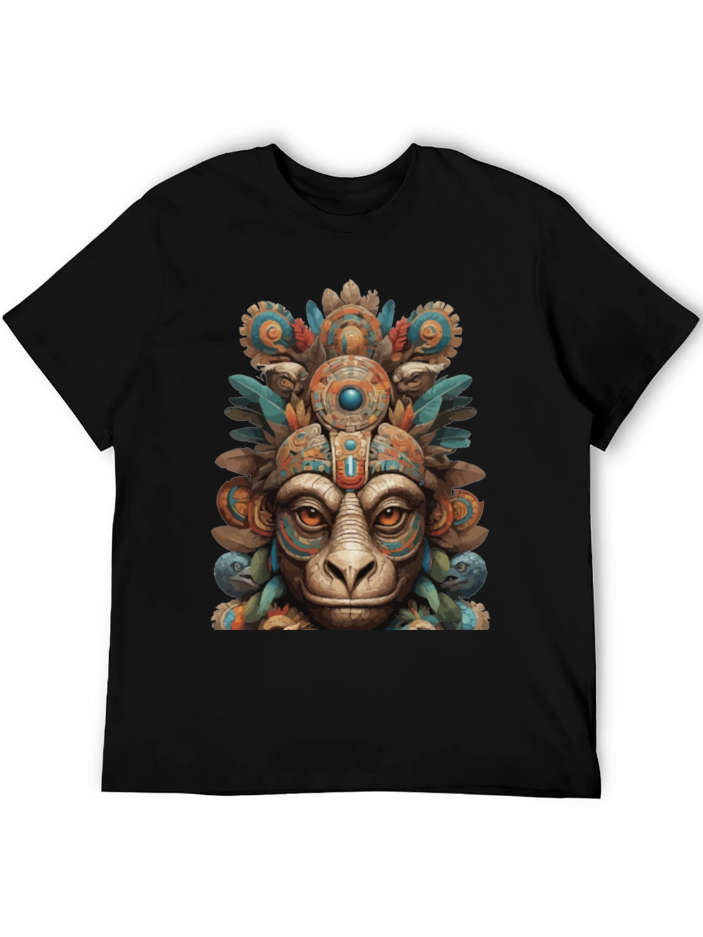 Aztec Monkey T-Shirt - Tribal Art
