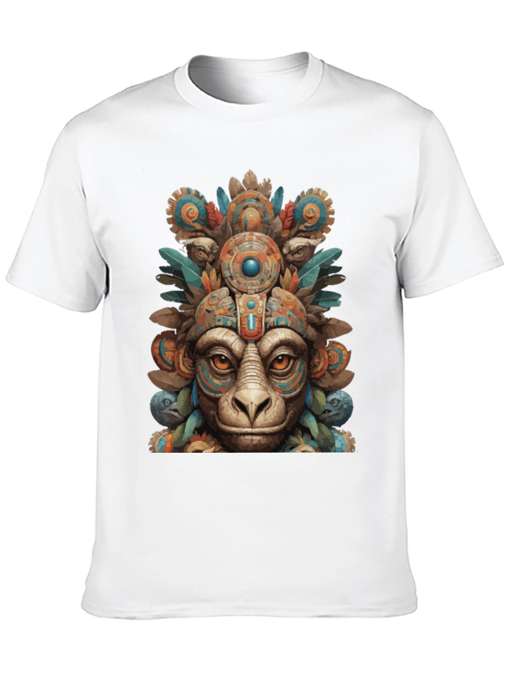 Aztec Monkey T-Shirt - Tribal Art