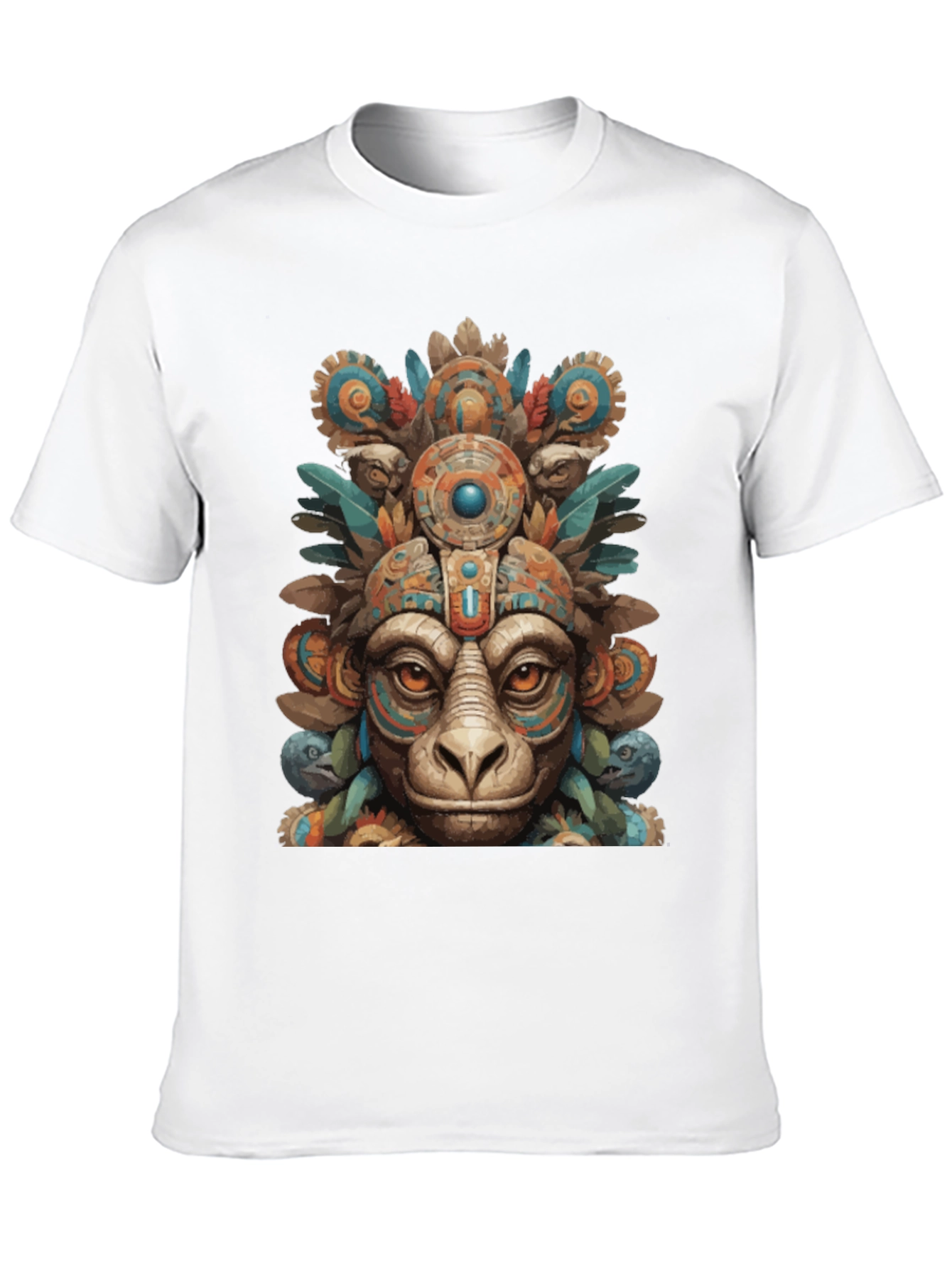 Aztec Monkey T-Shirt - Tribal Art