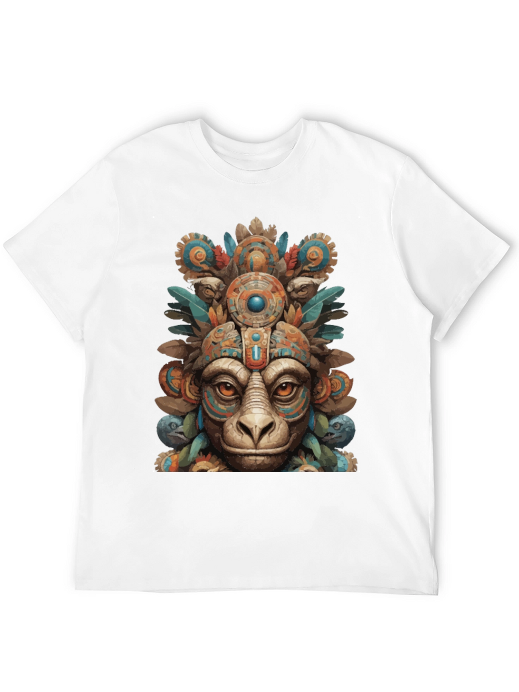Aztec Monkey T-Shirt - Tribal Art