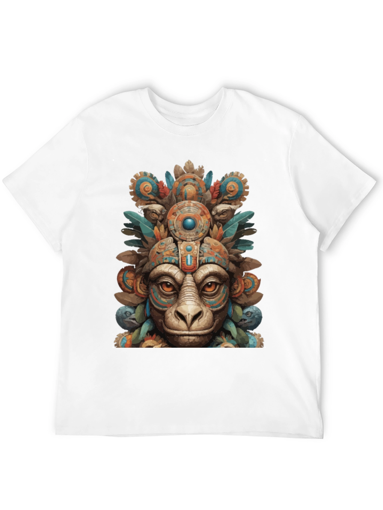 Aztec Monkey T-Shirt - Tribal Art