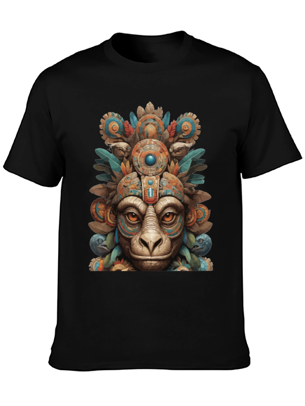 Aztec Monkey T-Shirt - Tribal Art