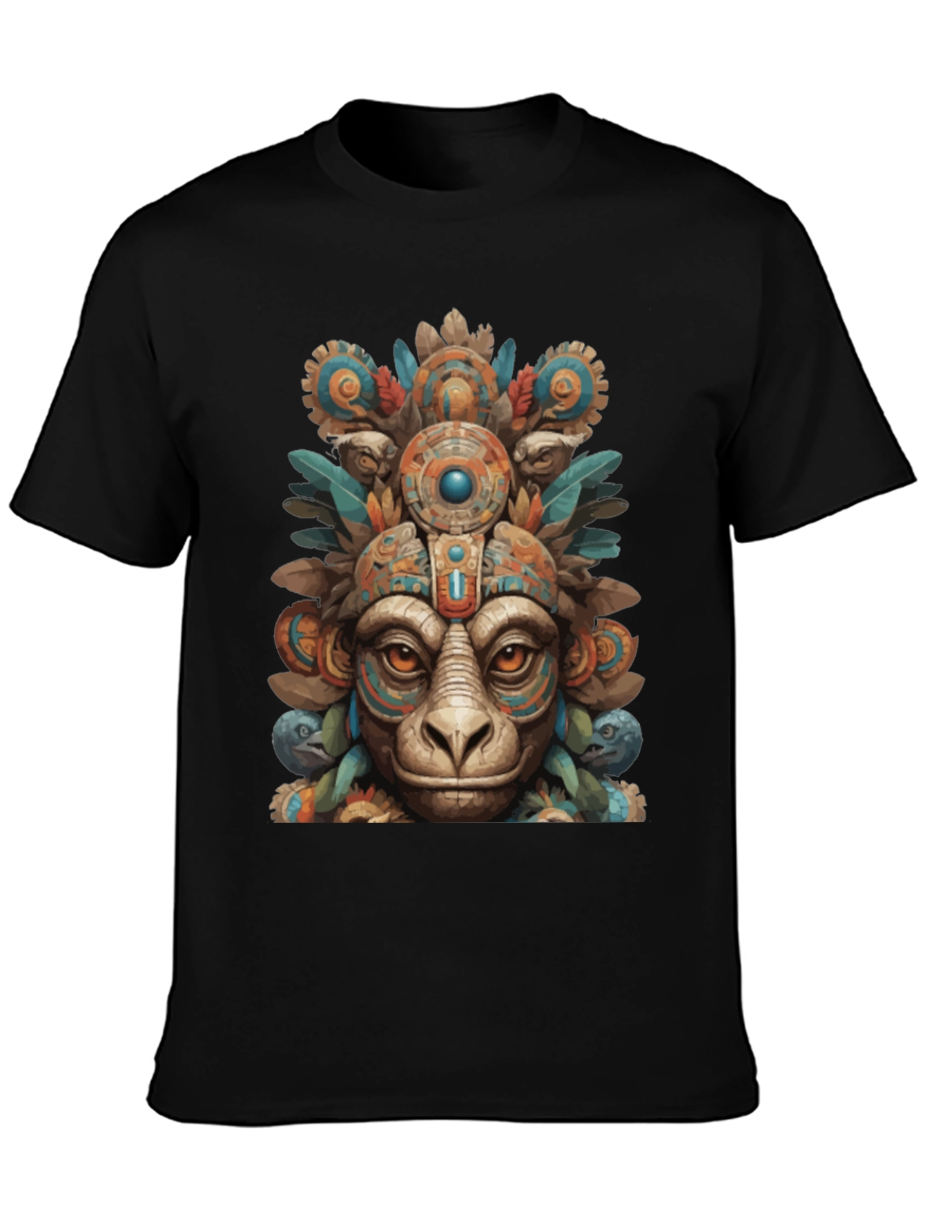 Aztec Monkey T-Shirt - Tribal Art
