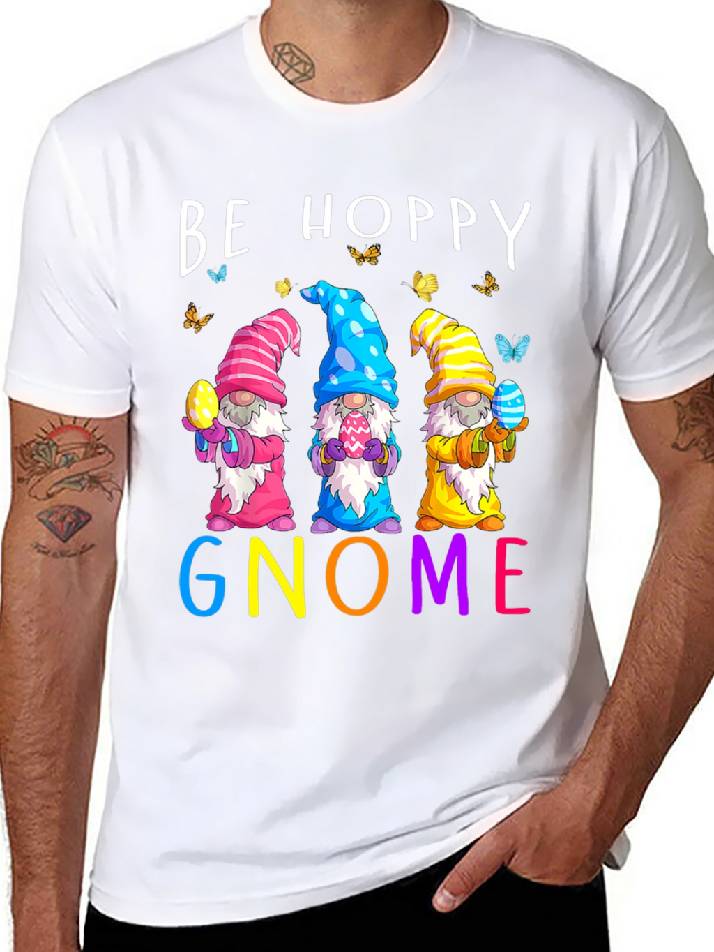 Be Hoppy Gnome Easter T-Shirt