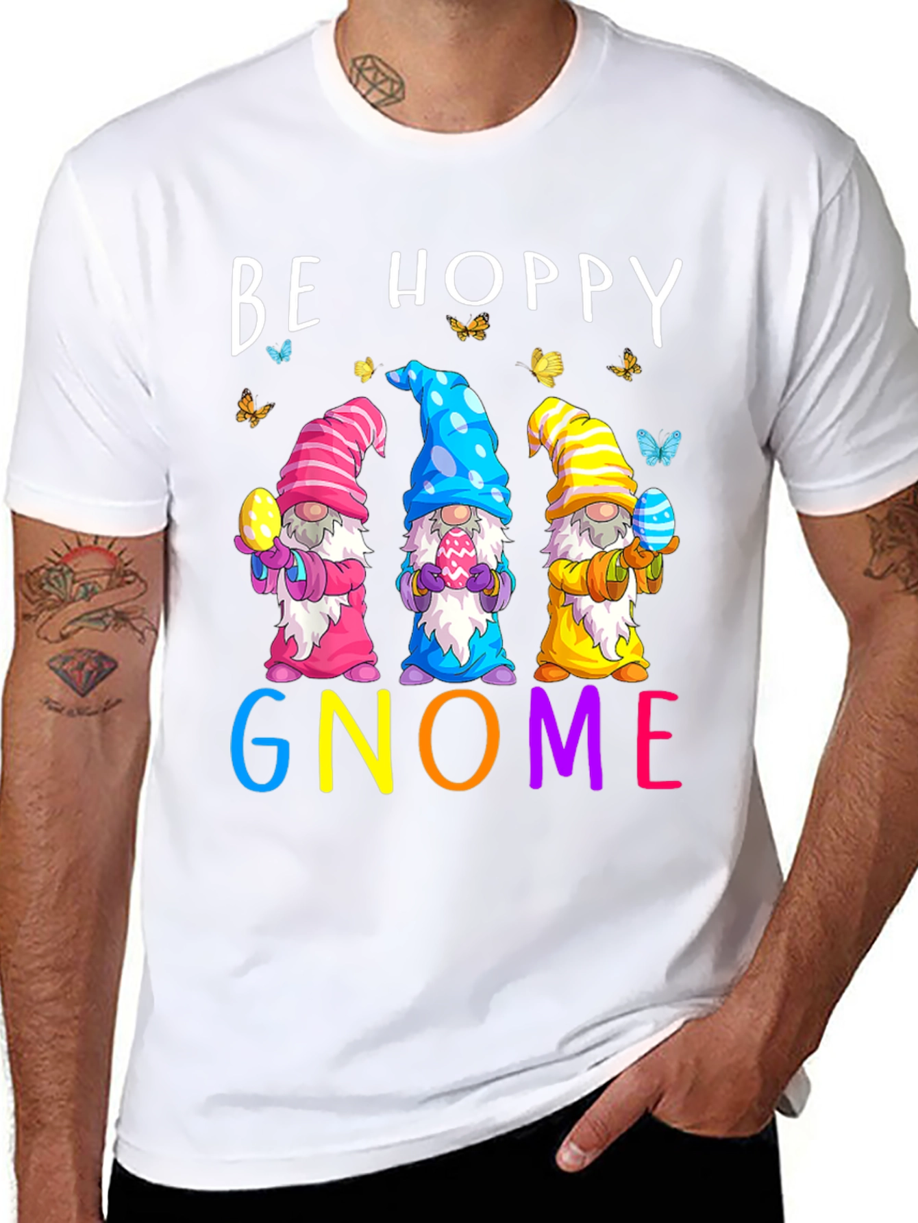 Be Hoppy Gnome Easter T-Shirt