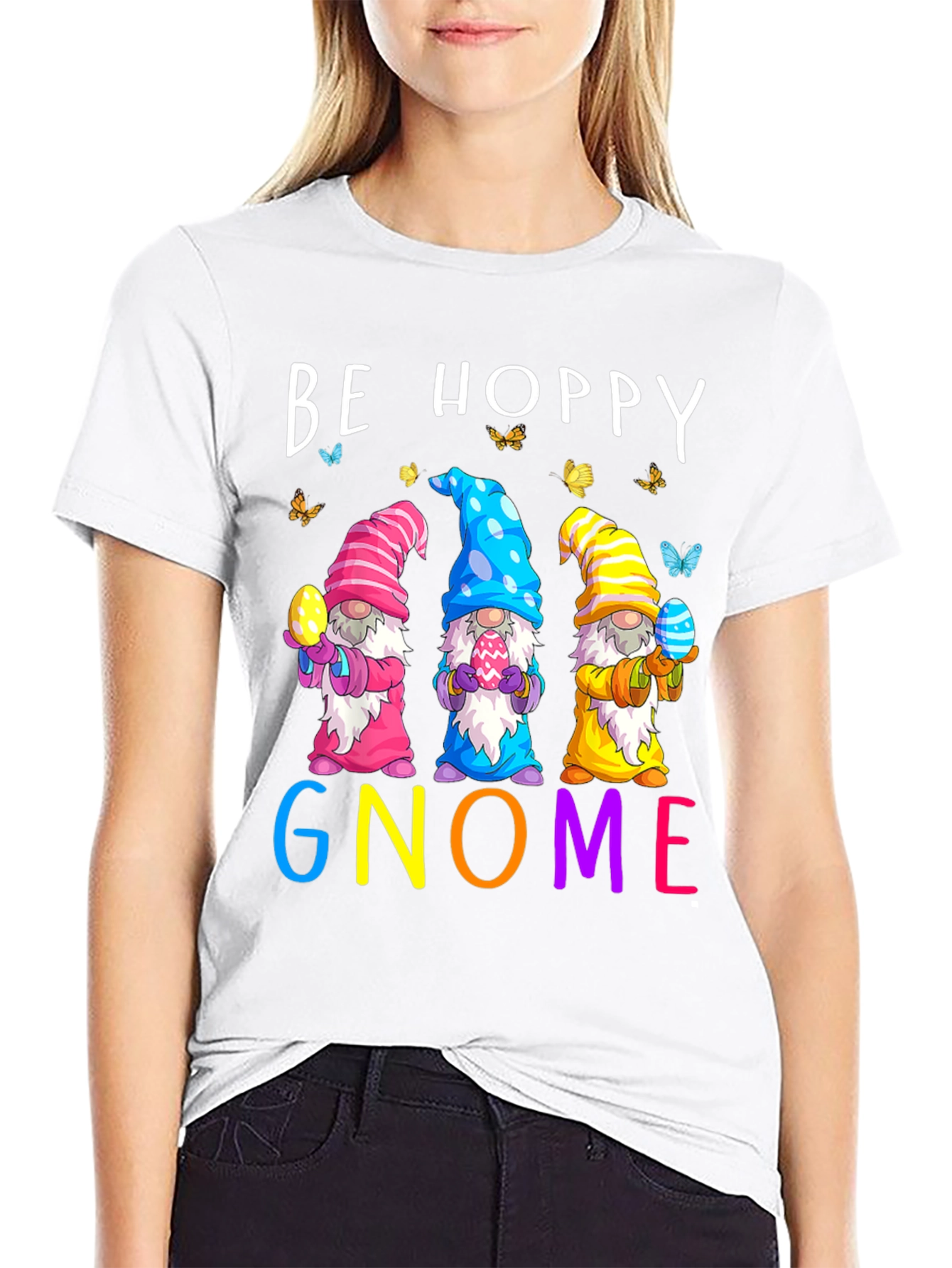Be Hoppy Gnome Easter T-Shirt