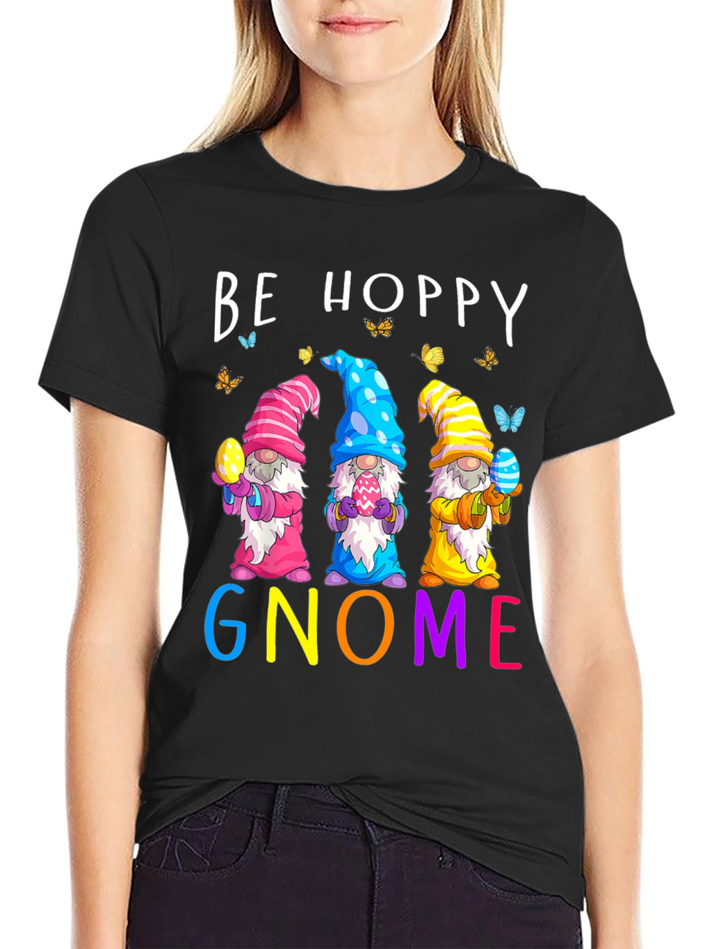 Be Hoppy Gnome Easter T-Shirt
