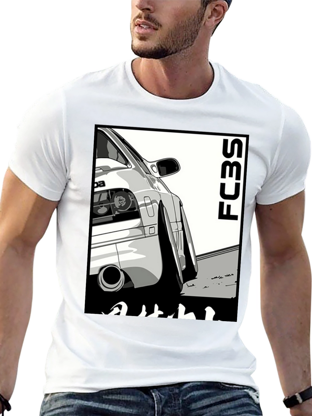 FC3S Mazda RX-7 Car T-Shirt
