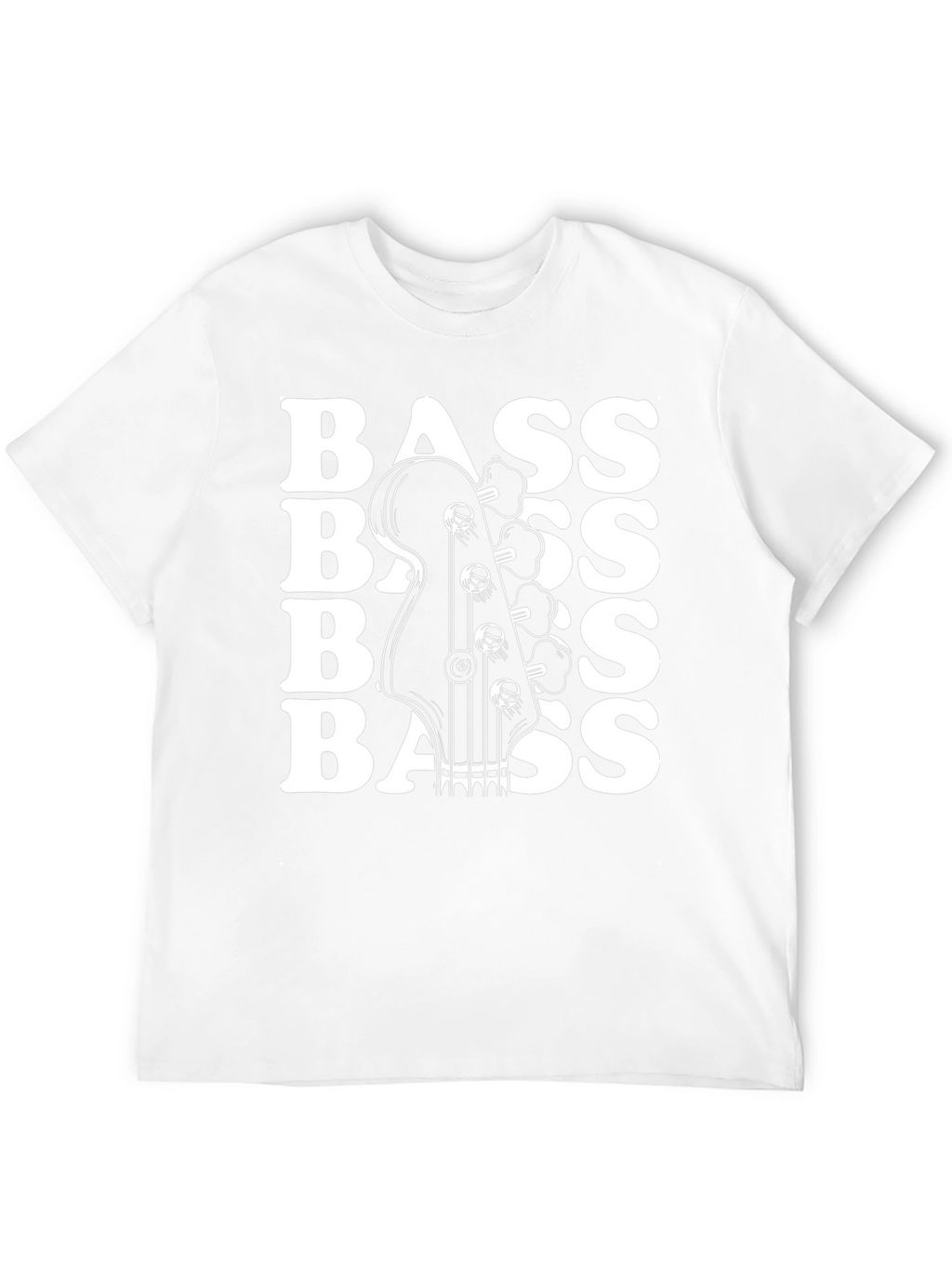 Bass Guitar Black Graphic Tee