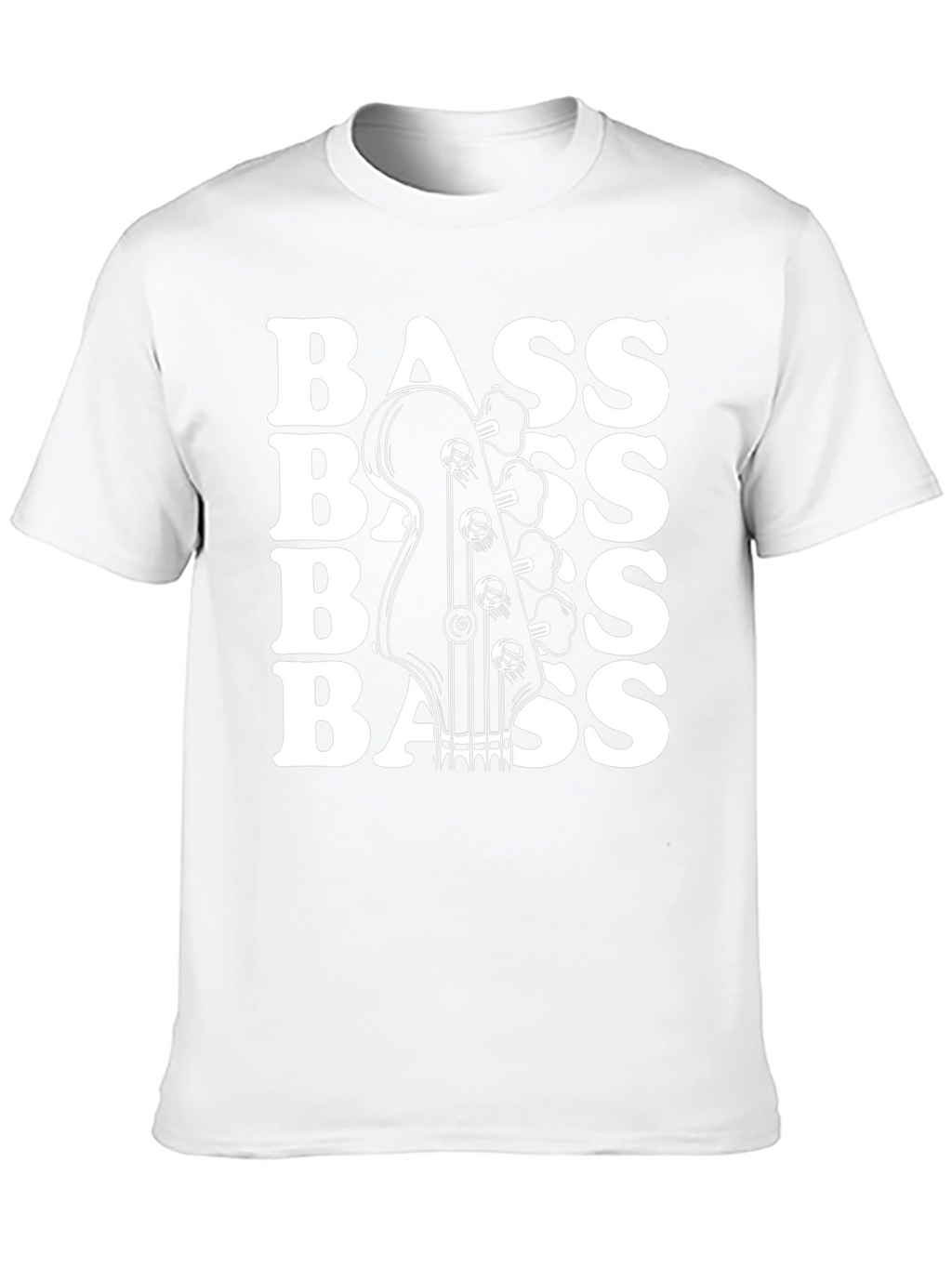 Bass Guitar Black Graphic Tee