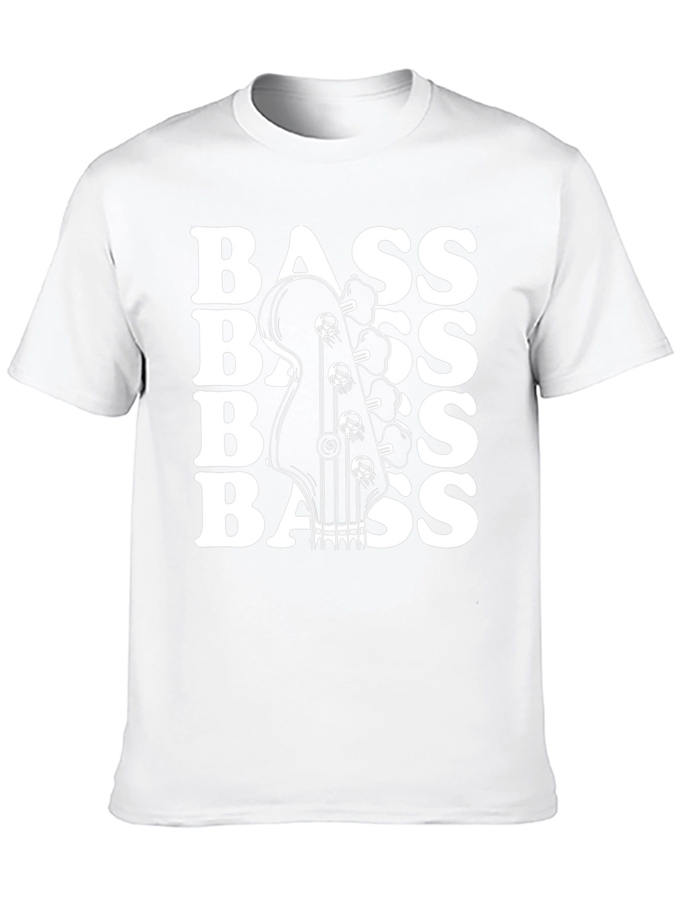 Bass Guitar Black Graphic Tee