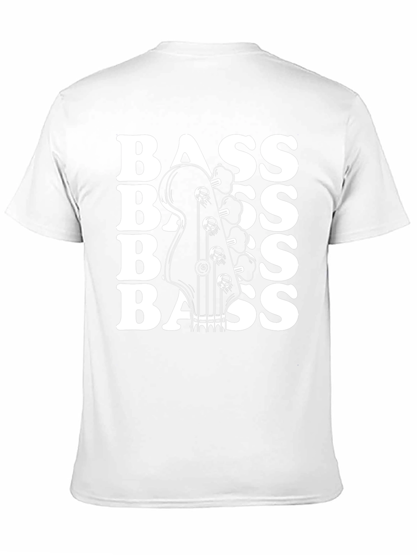 Bass Guitar Black Graphic Tee