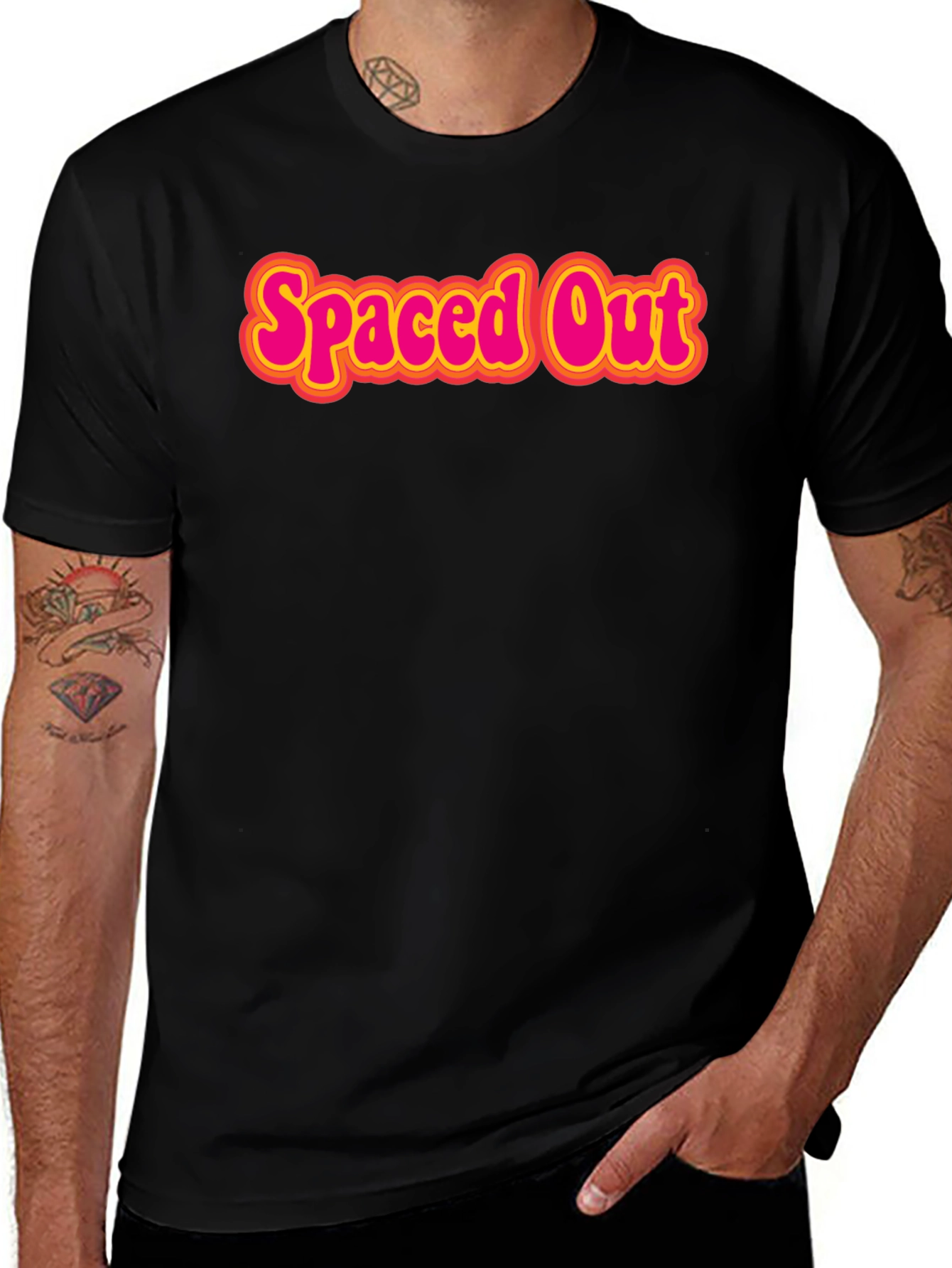 Spaced Out Graphic T-Shirt - Retro Style