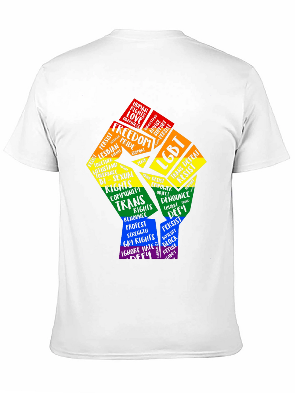 LGBT Pride Power Fist Graphic T-Shirt