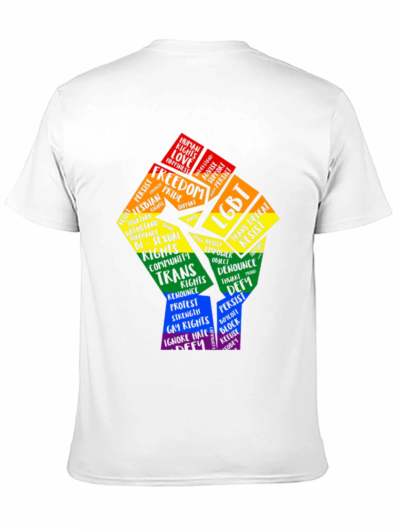 LGBT Pride Power Fist Graphic T-Shirt