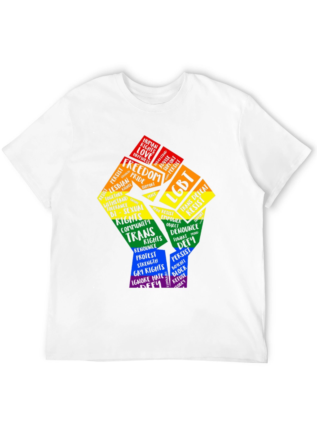 LGBT Pride Power Fist Graphic T-Shirt