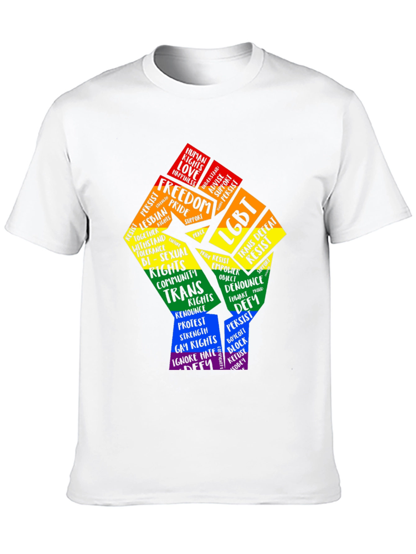 LGBT Pride Power Fist Graphic T-Shirt