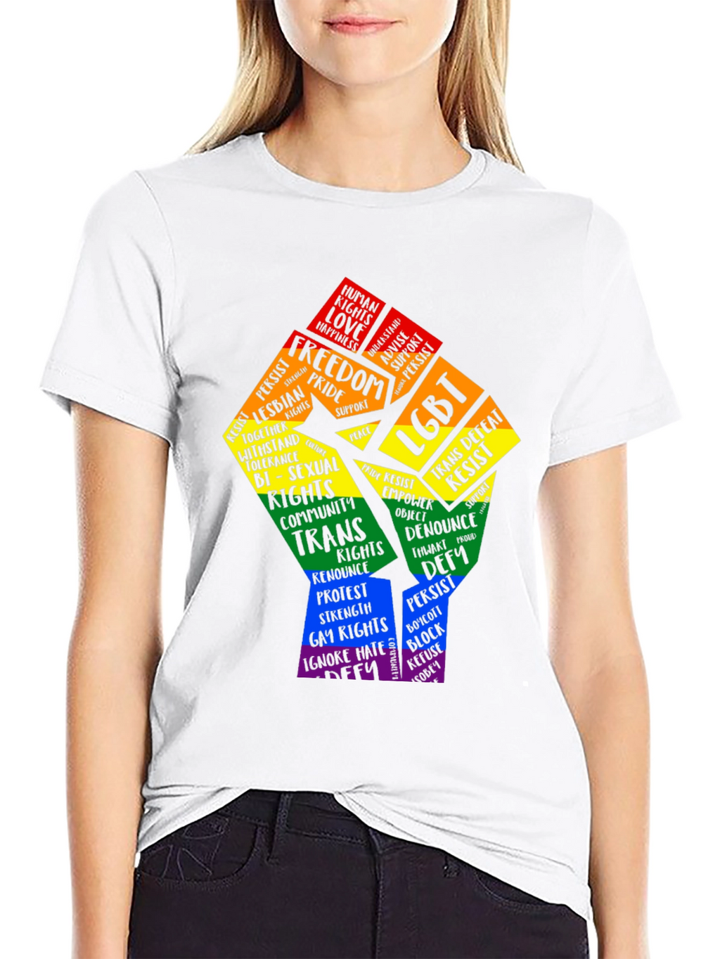 LGBT Pride Power Fist Graphic T-Shirt