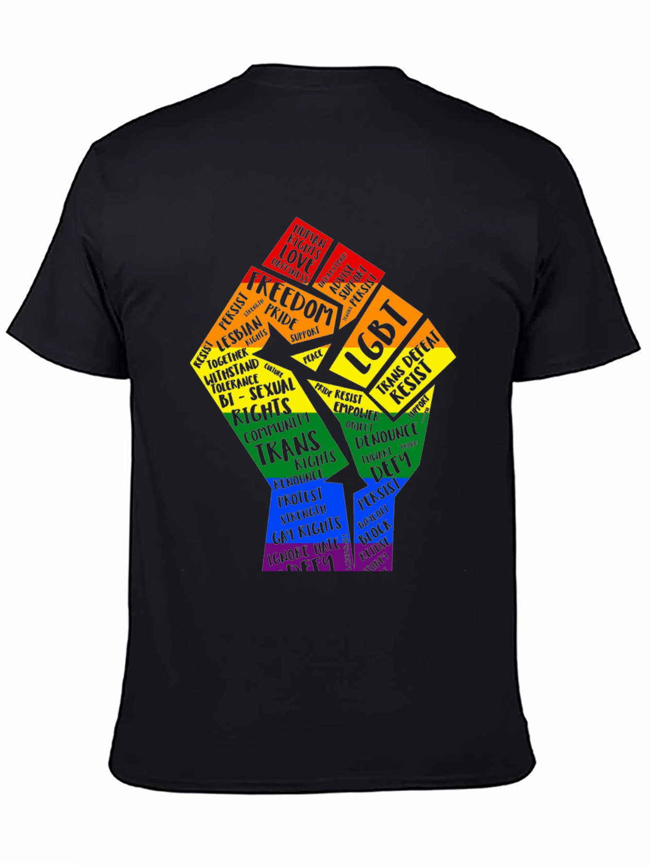 LGBT Pride Power Fist Graphic T-Shirt